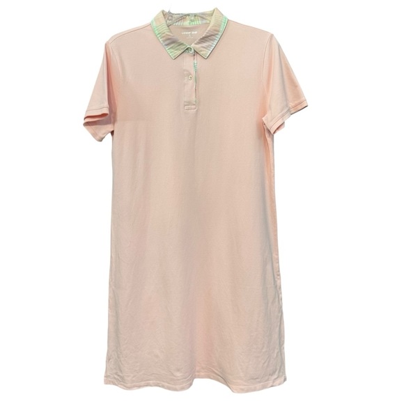 Dresses & Skirts - Lands’ End Pink Cotton Polo Dress Short Sleeve Size M